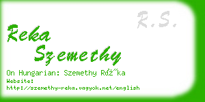 reka szemethy business card